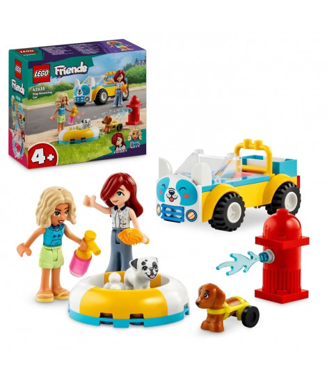 LEGO Friends 42635 La voiture de toilettage canin - Jouet sur le theme des animaux