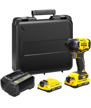 Visseuse a impacts - STANLEY FATMAX V20 - SFMCF810D2K-QW - 170 Nm Brushless - Lithium 18V - 2 Batteries 2Ah
