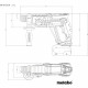 Marteau perforateur sans fil - METABO - KH 18 LTX 24 - 18 V - MetaBOX 165 L