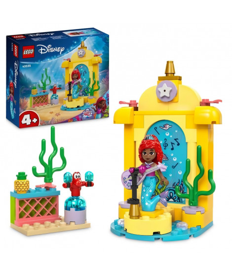 LEGO | Disney Princess 43235 La scene musicale d'Ariel, jeu pour les fans du dessin animé