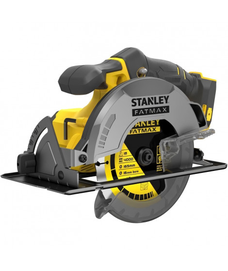 Scie Circulaire - STANLEY FATMAX V20 - SFMCS500B-XJ - 165 mm - Lithium 18V - Sans Batterie