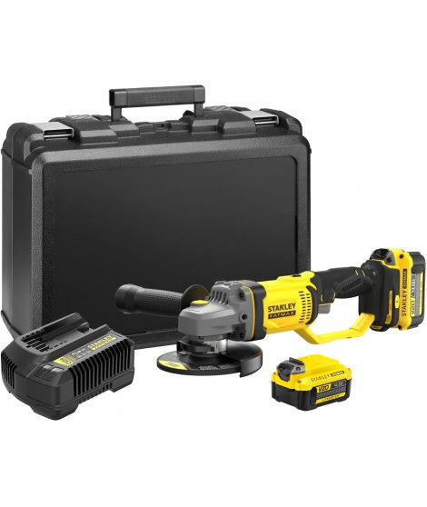 Meuleuse 125 mm - Lithium 18V - 2 Batteries 4Ah - STANLEY FATMAX V20 - SFMCG400M2K-QW