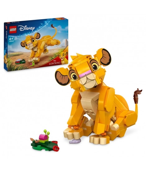 LEGO | Disney 43243 Simba, le bébé du Roi lion, jouet de construction, idée cadeau