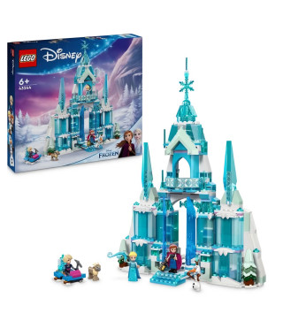 LEGO | Disney 43244 Le palais de glace d'Elsa, jouet de construction pour enfants et fans