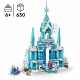 LEGO | Disney 43244 Le palais de glace d'Elsa, jouet de construction pour enfants et fans