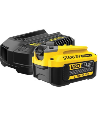 Starter Kit - STANLEY FATMAX V20 - SFMCB14M1-QW - Chargeur 2A + 1 Batterie 18V 4Ah