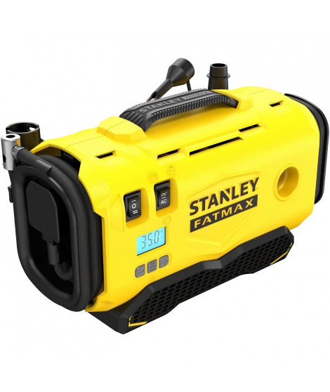 Gonfleur Compresseur - STANLEY FATMAX V20 - SFMCE520B-QW - Lithium 18V - 11 bars - Sans Batterie