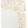 Drap housse lange - DOMIVA - 60x120 cm - Pois - Gaze de coton