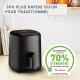 MOULINEX Easy Fry Compact, Friteuse sans huile, 3 L, 4 personnes, 10 Programmes automatiques, Ecran digital, Air fryer EZ145820