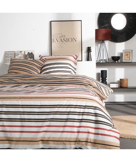 Parure de lit 2 personnes - TODAY - Sunshine 14.24 - 220 x 240 cm - 100% Coton imprimé