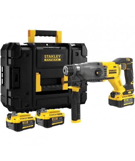 Perforateur Brushless SDS Plus 18V Stanley FatMax - 2 Joules - 2 Batteries 4.0Ah - 3 Modes de Travail
