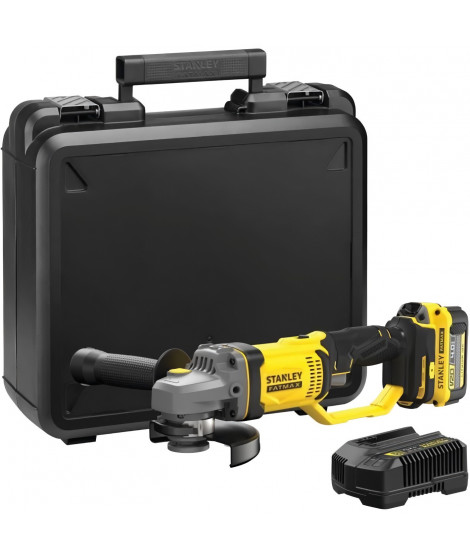 Meuleuse 125 mm - Lithium 18V - 1 Batterie 4Ah - STANLEY FATMAX V20 - SFMCG400M1K-QW