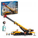 LEGO City 60409 La grue de chantier mobile jaune, set de construction cadeau pour enfants