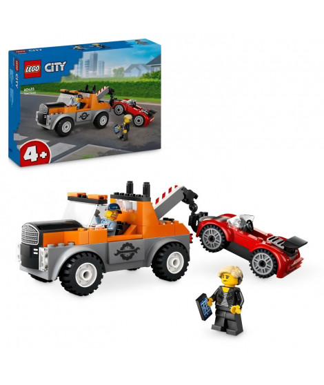 LEGO City 60435 La dépanneuse et la voiture de sport, jeu de construction des 4 ans