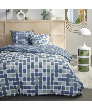 Parure de lit 2 personnes - TODAY - Sunshine 16.18 - 220 x 240 cm - 100% Coton imprimé