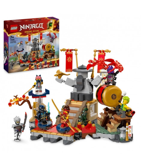 LEGO NINJAGO 71818 L'arene de combat du tournoi - Jouet d'action ninja pour enfant