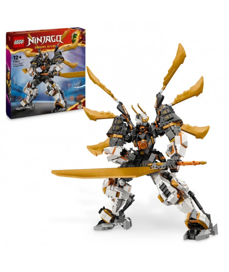 LEGO NINJAGO 71821 Le dragon Titan de Cole - Jouet d'aventure et robot ninja
