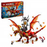 LEGO NINJAGO 71822 Le dragon source du mouvement - Jouet de ninja avec 6 minifigurines