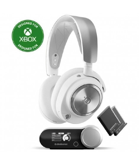 Casque Gaming Sans fil - STEELSERIES - Arctis Nova Pro X - Blanc
