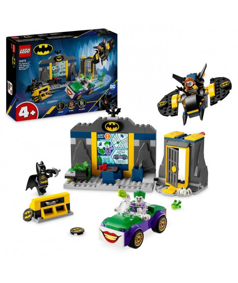 LEGO Super Heroes DC 76272 La Batcave avec Batman, Batgirl et Le Joker - Set d'aventures