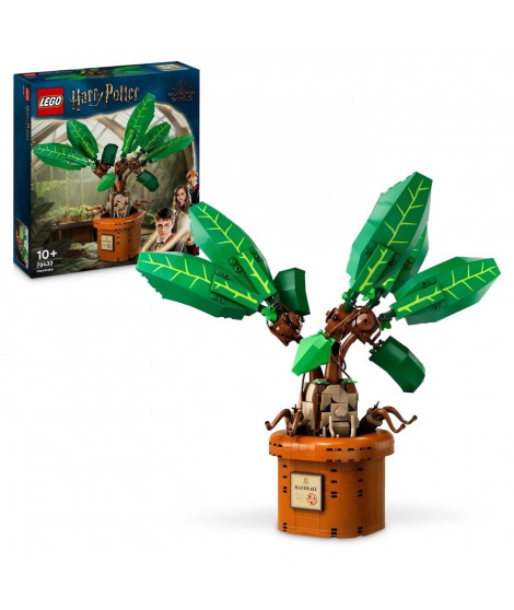 LEGO Harry Potter  76433 Mandragore - Plante et pot - Idée de cadeau magique pour enfants