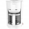 Cafetiere filtre  TERRAILLON - 15353 DIAMANT Blanc - 1.25L - 980W - Verseuse verre - Maintien au chaud