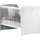 Chambre bébé trio Nao:  lit 120x60, commode a langer et armoire - Babyprice - Blanc