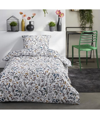 Parure de lit 1 personne - TODAY - Sunshine 16.10 - 140 x 200 cm - 100% Coton imprimé