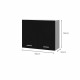EXTRA - Meuble haut de cuisine 80cm 2 Portes  -  Noir Mat