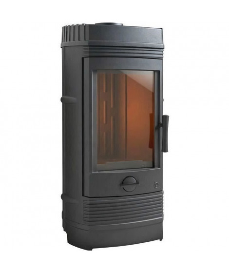 Poele a bois INVICTA Gomont - Puissance optimale: 12 kW - Max: 18 kW - Bûches 45 cm max - Fonte - Fabriqué en France - Ecodesign