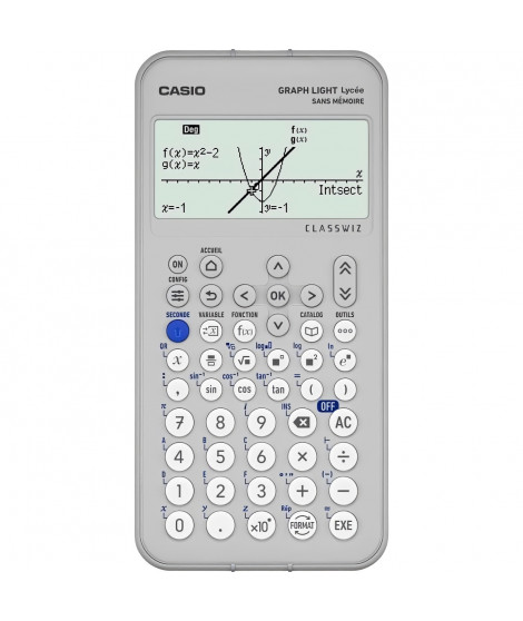 Calculatrice graphique - CASIO - Lycée - Graph Light - Blanc