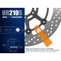 Bloque Disque SRA -  ø10 acier anodisé