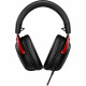 Casque gaming fermé HyperX Cloud III (rouge) avec son spatial DTS Headphone:X et micro amovible a réduction de bruit