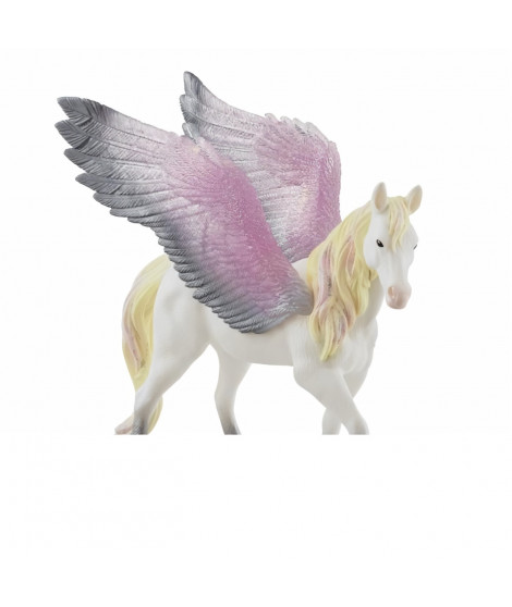 Figurine Pégase Ailée - Avec Ailes et Criniere Brillantes - Figurine Cheval Amusante et Durable - Cadeau pour Enfants a Parti…