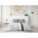 Parure de couette microfibre ETHNO - 1 housse de couette 220 x 240 cm + 2 taies d'oreiller 63 x 63 cm - Gris