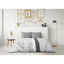 Parure de couette microfibre ETHNO - 1 housse de couette 220 x 240 cm + 2 taies d'oreiller 63 x 63 cm - Gris