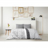 Parure de couette microfibre ETHNO - 1 housse de couette 220 x 240 cm + 2 taies d'oreiller 63 x 63 cm - Gris