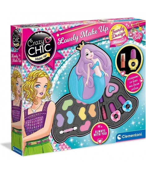 Clementoni - Crazy Chic - Palette de maquillage Sirene