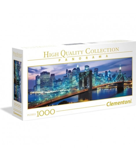 Clementoni - Puzzle Panorama 1000 pieces - New York Brooklyn Bridge