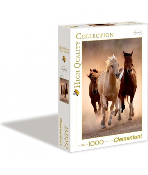 Clementoni - 1000 pieces - Running horses