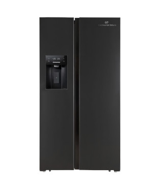 Réfrigérateur américain 556L - Total No Frost - distributeur d'eau et de glaçons - Classe E -moteur inverter  - noir