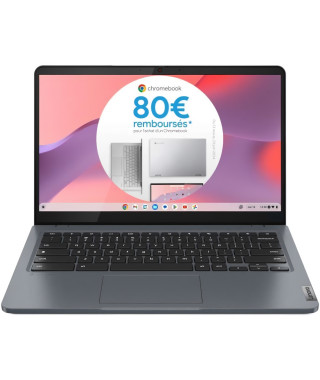 Ordinateur Chromebook LENOVO IdeaPad 3 14IAN8 | 14'' FHD - Intel i3 N305 - RAM 8 Go - SSD 128 Go - Chrome OS - AZERTY