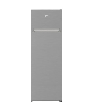 Réfrigérateur pose-libre double porte - BEKO - RDSA280K40SN - Classe E - 250 L - 160,6 x 54 x 57,4 cm - Gris Acier