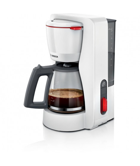 Cafetiere Filtre - BOSCH - TKA3M131 MyMoment - Blanche - verseuse verre - fonction Aroma Plus - maintien au chaud jusqu'a 60 min
