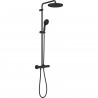 Colonne de douche avec mitigeur thermostatique - Economie d'eau - GROHE Vitalio Start System 250 - Noir Mat - 266772431