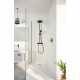 Colonne de douche avec mitigeur thermostatique - Economie d'eau - GROHE Vitalio Start System 250 - Noir Mat - 266772431