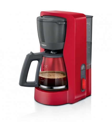 Cafetiere Filtre - BOSCH - TKA3M134 MyMoment - Rouge - verseuse verre - fonction Aroma Plus - maintien au chaud jusqu'a 60 min