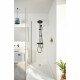 Colonne de douche avec inverseur manuel - Economie d'eau - GROHE Vitalio Start System 250 - Noir Mat - 266802431