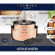 2 casseroles 16-20 cm + 1 poignée - ARTHUR MARTIN - AM720GT - 3 couches triple action - Tous feux dont induction