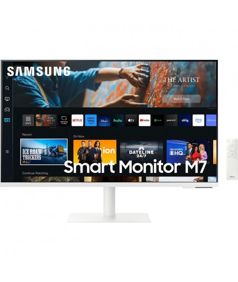 Ecran PC - SAMSUNG - Smart Monitor M7 - BM700 - 32 UHD 4K 3840x2160 - 60Hz - VA - 4ms - Noir - HDMI + Télécommande